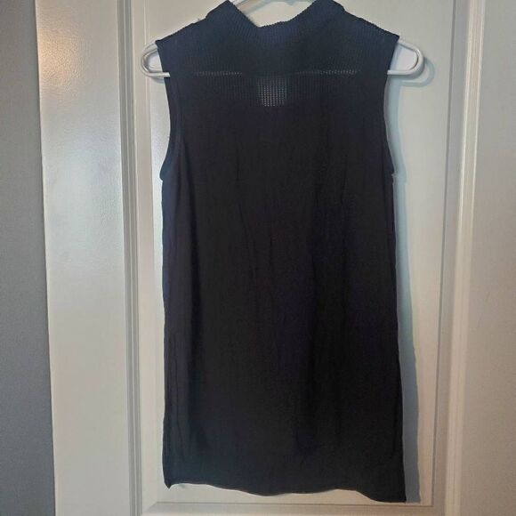 Zara Black Sheer Tunic Tank Top XS - Picture 5 of 13
